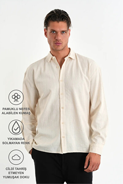 Redline Ανδρικό βαμβακερό πουκάμισο Comforted Oversize