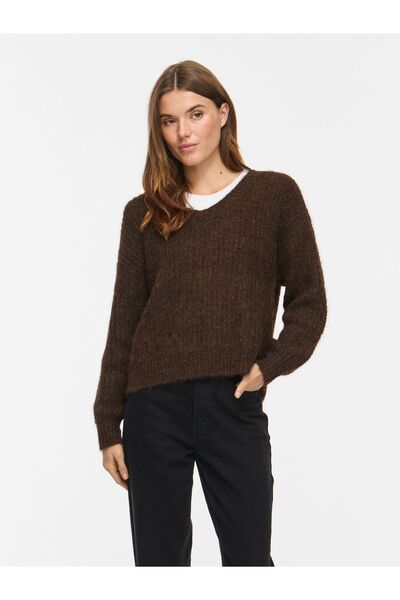 VILA Strickpullover VILAMPE V-Ausschnitt