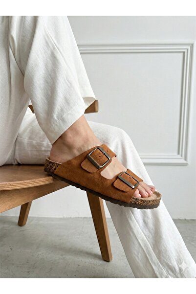 Mycorni Genuine Suede Leather Slipper Unisex – Orthopedic Anatomical Natural ...