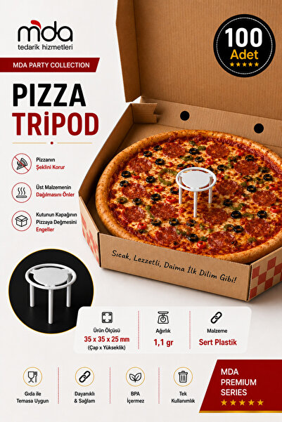 SMARTPACK Pizza Ayağı Tripod 100'lü