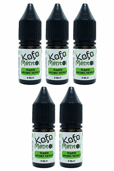 Kafa Mentol Mentol Nane Aroma Vericisi 9 ML x 5 Adet ( Sıvı Damlalıklı )