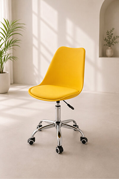 Taimi Ergonomic 360° Swivel Adjustable Height Office Chair, Padded Seat, with...
