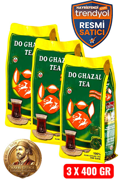 Genel Markalar DO GHAZAL TEA SEYLAN SİYAH DÖKME ÇAY (3 X 400 GR) HayriEfendi ...