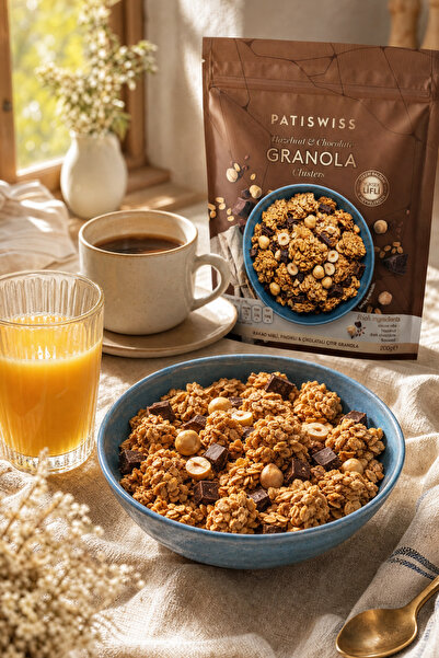 Patiswiss Kakao Nibli, Fındıklı, Çikolatalı Granola, 200G