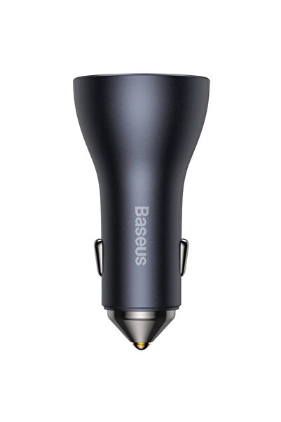 Baseus Încărcător auto Golden Contactor Pro, 2x USB-C, 1x USB, 65W Gri