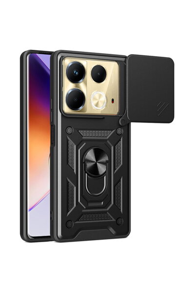 Techsuit Husă pentru Infinix Note 40 - Seria CamShield - Negru