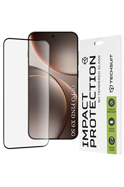 Techsuit Folie pentru Oppo Find X9 - 111D Full Cover / Sticlă cu adeziv integ...