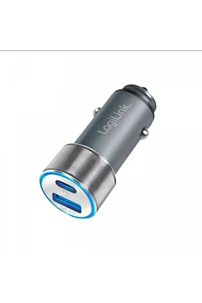 LogiLink 1x USB-C PD + 1x USB-A QC 36 W Argintiu