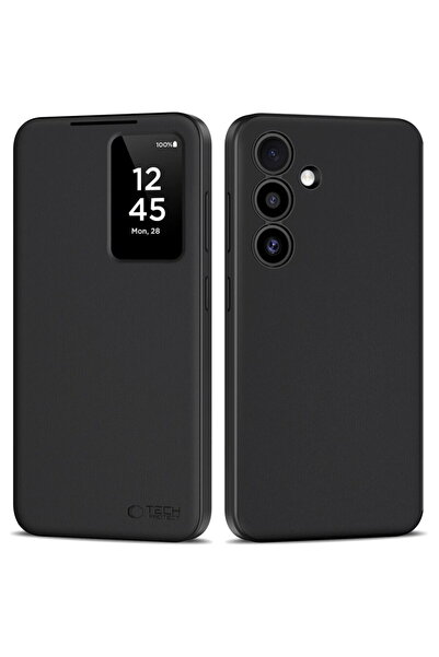Tech-Protect HusДѓ Smart Wallet pentru Galaxy S25, tip portofel, negru mat