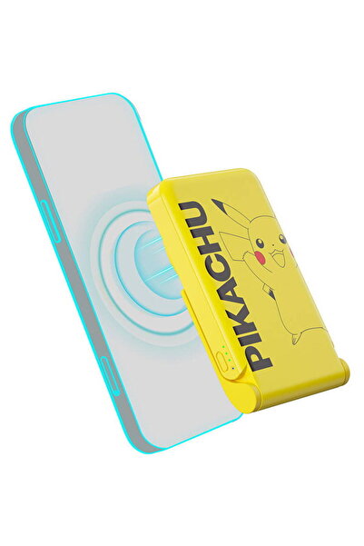OTL Pikachu, 5000 mAh, USB-C, Wireless charging Yellow