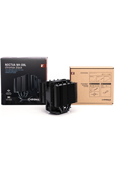 Noctua NH-D9L Chromax.Black, 1 ventilator de 92 mm, 2000 rpm, Negru