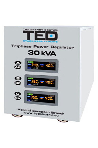 TED Electric Stabilizator trifazat 225V-450V 24KW cu ServoMotor si sinusoidal...