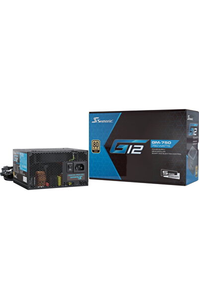 Seasonic G12 GM-750, 750 W, ATX, Semi modulara, Negru
