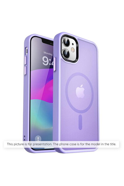Techsuit Husă pentru iPhone 16 Pro - Seria HaloFrost MagSafe - Mov deschis