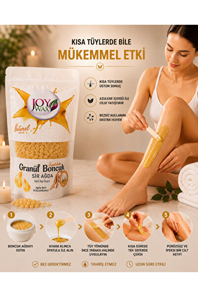 JOYWAX Granül Boncuk Soyulabilir Sir Ağda Naturel 250gr