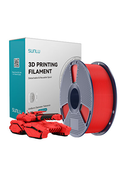 Sunlu Kırmızı PLA Filament - 1.75mm - 1 Kg