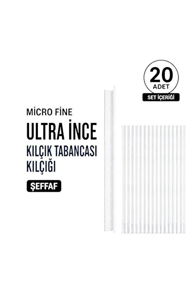 ALBERTOS Türban Gelinlik Kuaför Tasarım Kılçık Tabancası Şeffaf Ultra İnce Kı...
