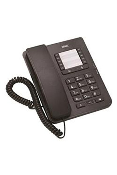 KAREL TM142 Siyah Ekransız Analog Masaüstü Telefon – Dayanıklı Kablolu Ofis T...