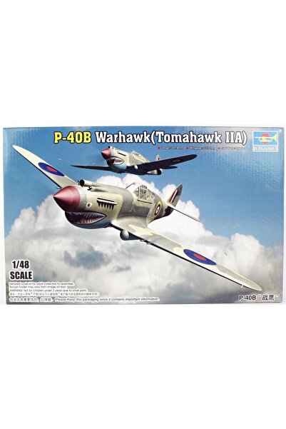 Trumpeter 02807 مقياس 1/48، طقم نموذج طائرة حربية من نوع كورتيس بي-40 بي واره...