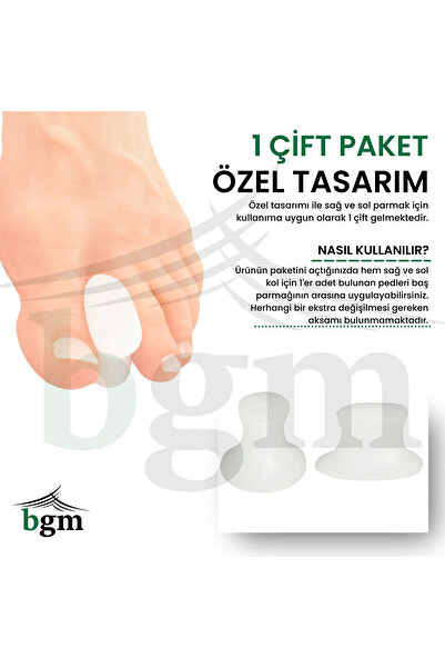 bgm Baş Parmak Ayırıcı Silikon Makara Ped