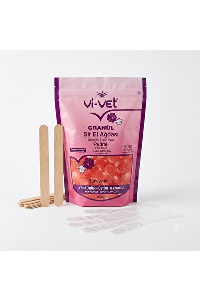 Vi-vet Vivet Granül Ağda Pudralı Yedek 1000 Gr (inci-boncuk Ağda)