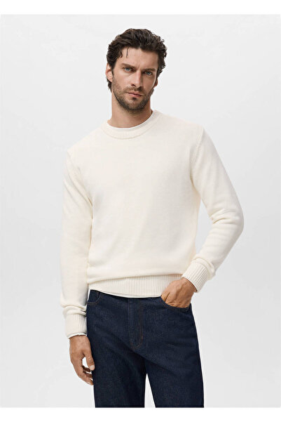MANGO Man Rippenstrickpullover