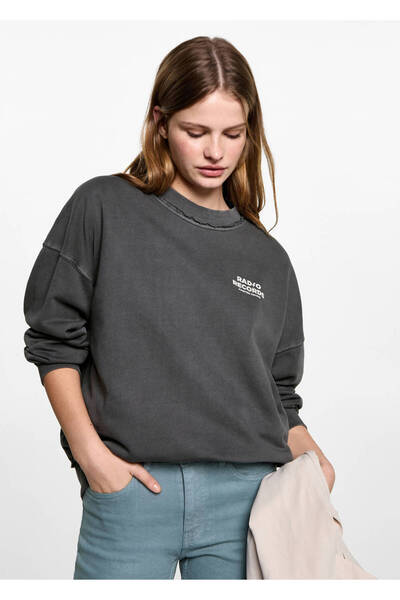 Mango Teen Aşınmış görünümlü sweatshirt