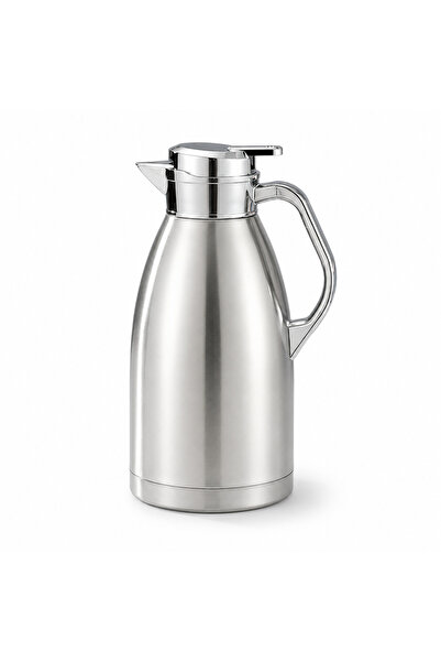 Generic Silver 1.8L Thermal Coffee Pot, Vacuum Insulated Jug with Food-Grade ...