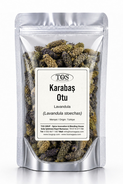 TOS The Organic Spices Karabaş Otu 100 gr (1. KALİTE) Lavandula Stoechas / La...