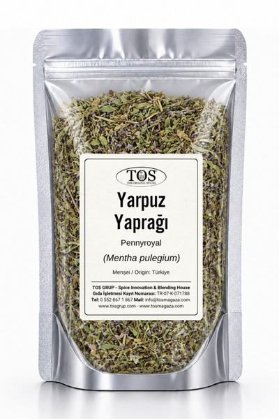 TOS The Organic Spices Yarpuz Yaprağı 100 gr (1. KALİTE) Mentha Pulegium / Pe...