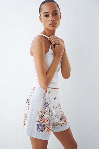 H&M Tailored linen-blend shorts