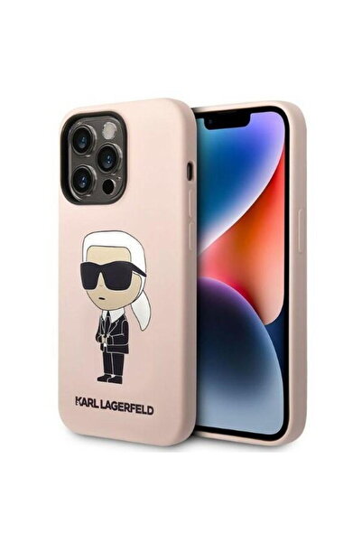 Karl Lagerfeld HusДѓ Silicone Ikonik pentru iPhone 14 Pro Max, Roz