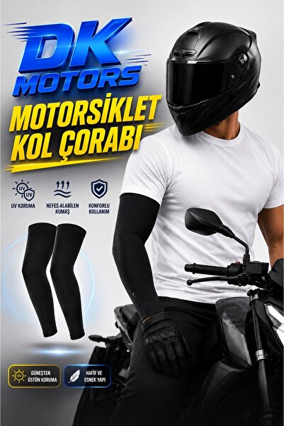 DUDAKTAN KALBE Siyah Giyilebilir Kolluk MOTOSİKLET KOLLUK PRATİK 2'Lİ