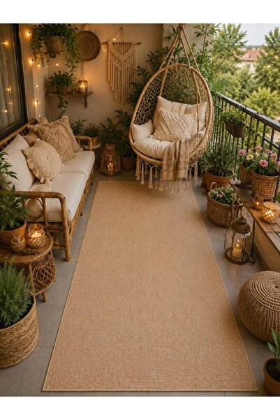 Neşem Halı Boutique EKOHALI Ventura Jüt Sisal VNT 2702 Gold Jüt Görünümlü Yum...