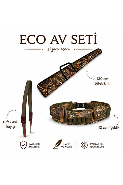 PROHUNTER ECO AV SETİ TÜFEK KILIFI+ ASKI KAYIŞI + FİŞEKLİK