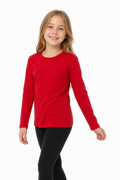 Dolce Destino Tricou roșu cu mânecă lungă pentru copii - Tricou roșu premium ...