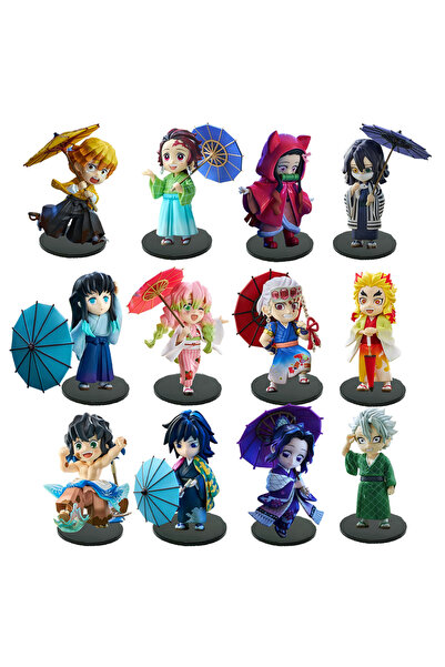 Choice5 Bandai 12pcs no box New Anime Figure Demon Slayer Figures Kimetsu No ...