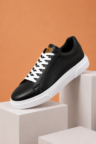 MY GROSS SHOES Tiggo Men's Black Daily Flexible Lightweight Sole Guaranteed S...
