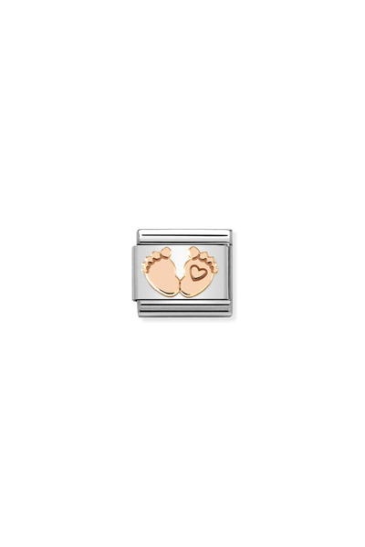 NOMİNATİON Composable Classic Symbols Stainless Steel And 9k Rose Gold (32_fe...