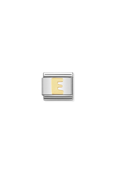 NOMİNATİON Composable Classic Dekoratif Link - Harfler - E Harfi - (05 E) 18k...
