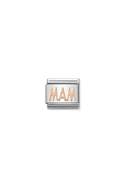 NOMİNATİON Composable Classic Writings Steel Ve 9k Gül Altın Mam