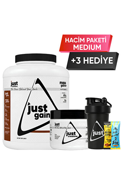 Just Nutrition Hacim Paketi - Medium + 3 Hediye (Karbonhidrat Tozu + Kreatin)