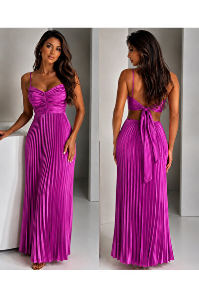 Pretty Rochie cu pliuri si cu spatele gol