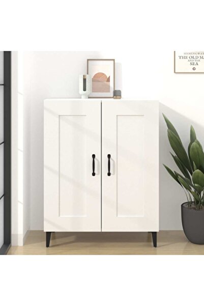 Concept Servantă, alb, 69,5x34x90 cm, lemn compozit