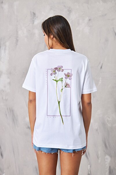 The Champ Clothing Tricou supradimensionat pentru femei, alb, cu imprimeu cu ...