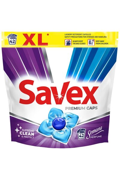 SAVEX Semana парфюмиран перилен препарат за автоматично пране, 42 капсули