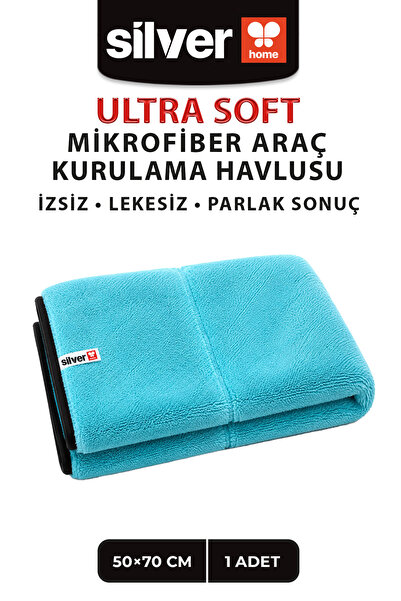 SİLVER HOME Prosop din microfibră pentru uscarea mașinii 50x70 cm 600 GSM, ul...