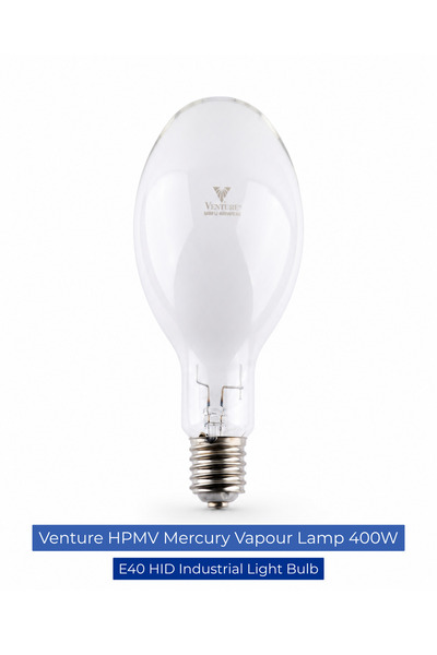VENTURE HPMV Mercury Vapour Lamp 400W E40 HID Industrial Light Bulb