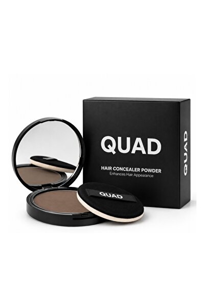 QUAD Unisex Brown Hair & Beard Powder Concealer Volumizing Powder – Natural T...