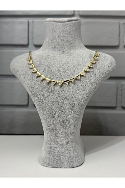 Airelith Jewellery Üçgen Taşlı Kolye
